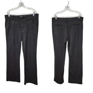 Riders By Lee Trouser Wide Leg Black Casual Pants Size 14
